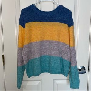 color block sweater